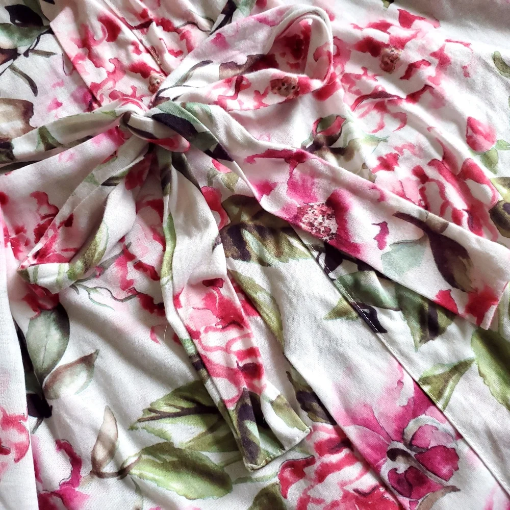 Show Me Your MuMu Women's Brie Floral Lightweight Robe